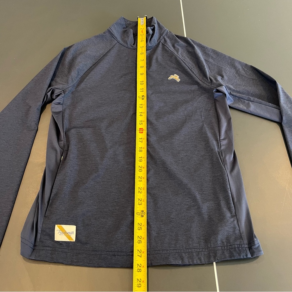 Tracksmith Navy Session Runners Jacket Full Zip Mens Sz Small - Picture 14 of 15